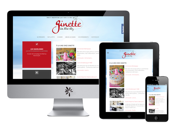 Coactis réalise le site Ginette in the sky Site Ginette in the sky
