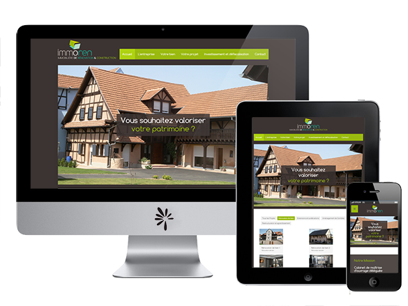 Création du site web responsive Immoren-Alsace.fr Création du site web responsive Immoren-Alsace.fr