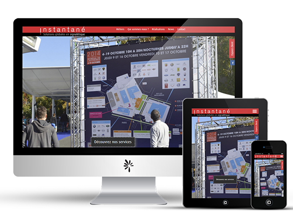 Création du site web responsive Instantane.net