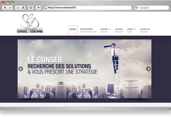Coactis réalise le site internet dynamique scdconseil.fr